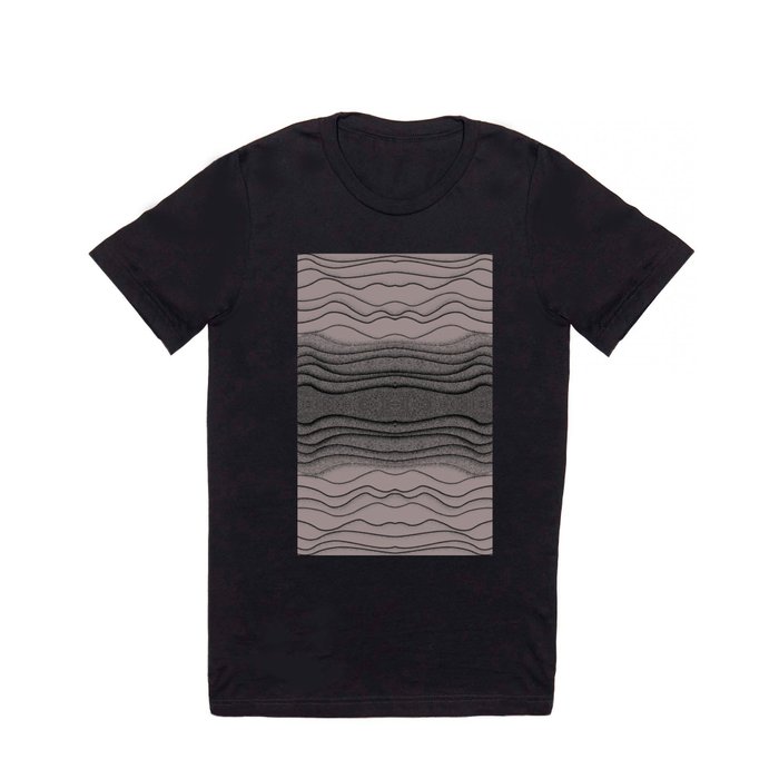 Crashing Waves - Diffuse Muted Ocean Abstract Nature T Shirt