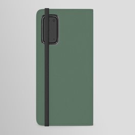 Dark Green Solid Color Pantone Dark Ivy 17-5912 TCX Shades of Green Hues Android Wallet Case