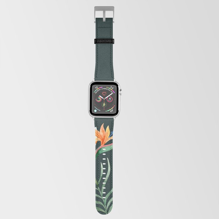 Tropical Leaves Texture Apple Watch Band