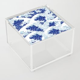 Japanese Blue Wave Acrylic Box