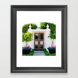 Palm Springs Door Framed Art Print