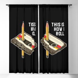 This Is How I Roll Retro Cassette Tape Blackout Curtain