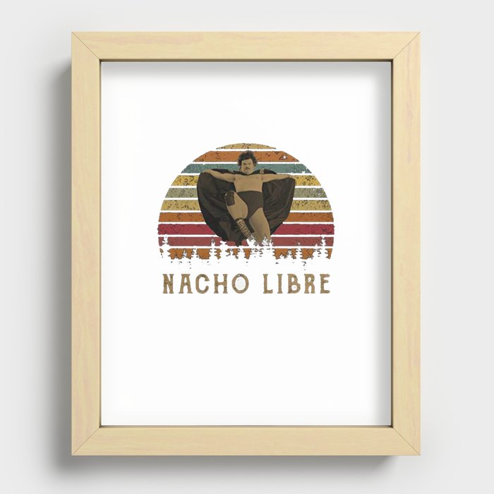 nacho libre t-shirt Recessed Framed Print