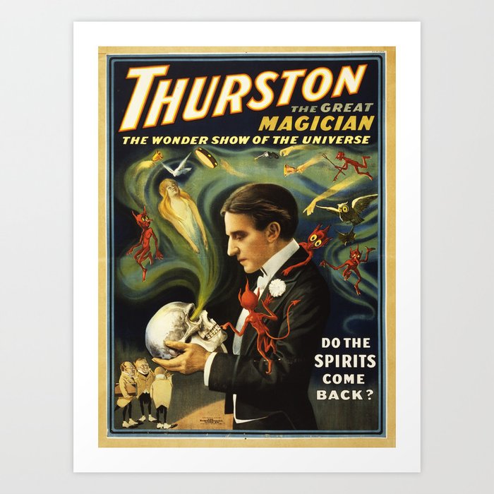 Vintage Thurston Magic poster Art Print