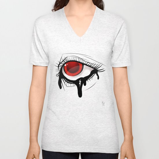 "Lightning Bolt" by Kailyn Boehm Unisex V-Neck