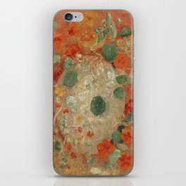 Nasturtiums (1905) by Odilon Redon. Reproduction. Colorful Pattern  iPhone Skin