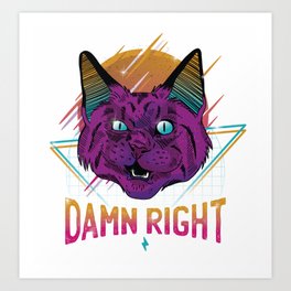 angry cat art prints society6