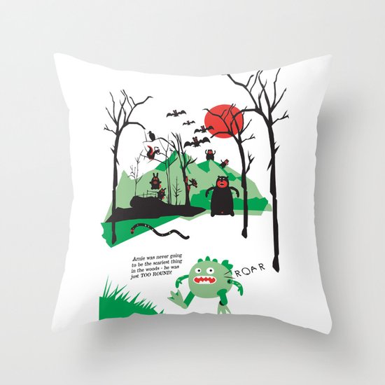 Arnie was just too round... Throw Pillow