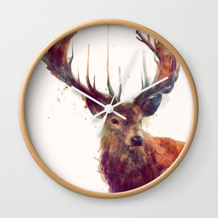 Red Deer // Stag Wall Clock