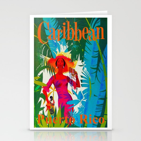 Vintage Caribbean Travel - Puerto Rico Stationery Cards