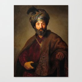 Man in Oriental Costume, 1635 by Rembrandt van Rijn Canvas Print