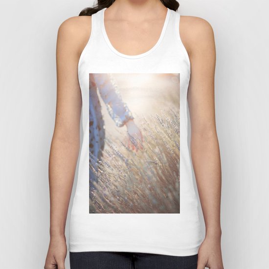 Hands and sunset Unisex Tank Top