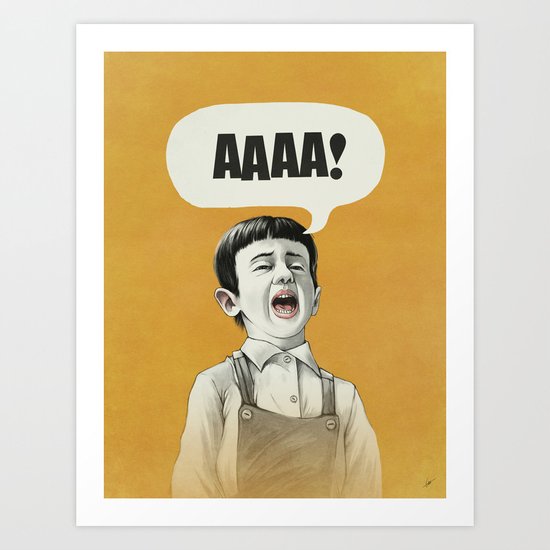 AAAA! (Golden) Art Print