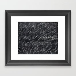 Twombly Blackboard Framed Art Print