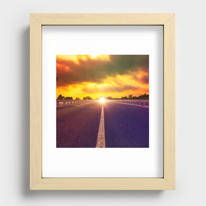 The Road Ahead  Recessed Framed Print