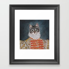 Elizabethan Cat Framed Art Print