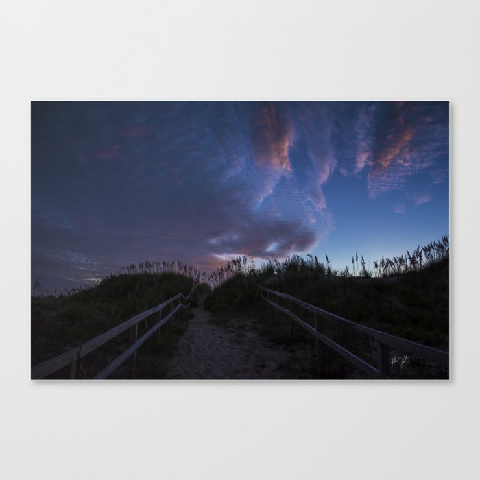 obx sunrise in the dunes Canvas Print