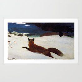 Fox Hunt 1893 By WinslowHomer | Reproduction Art Print