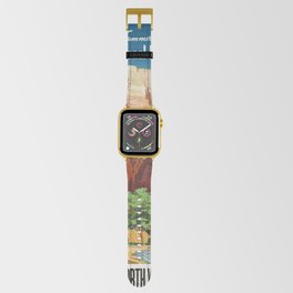 Vintage poster - Zion National Park Apple Watch Band