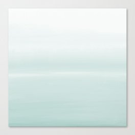 Fog Teal - Abstract Art Series Canvas Print