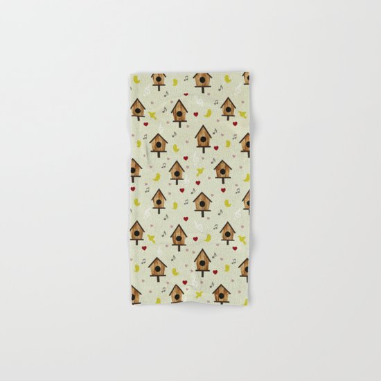 Birdhouses Hand & Bath Towel