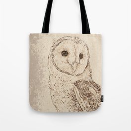 Endearing Barn Owl Tote Bag