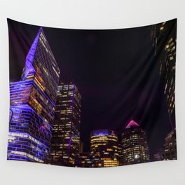 Sydney Skyline - Vivid Sydney Festival Wall Tapestry