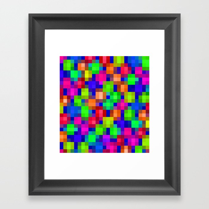 Pixels Framed Art Print