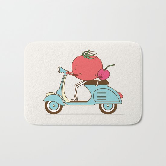 Cherry Tomato Bath Mat