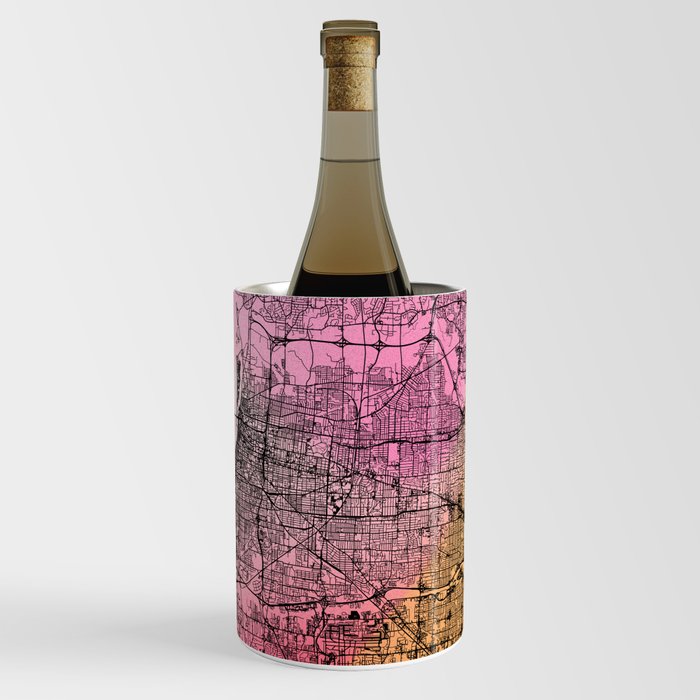 Colorful Memphis City Map Wine Chiller