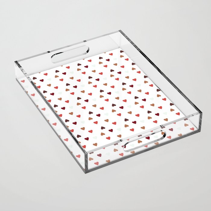 Heart pattern Acrylic Tray
