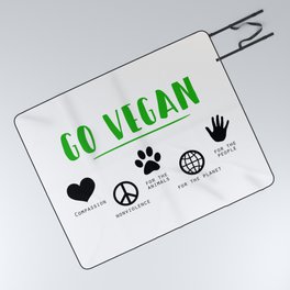 Go Vegan Picnic Blanket