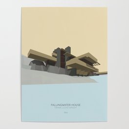 Fallingwater house Poster