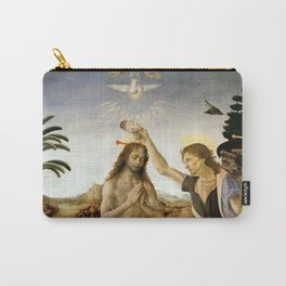 Andrea del Verrocchio, Leonardo da Vinci "Baptism of Christ" Carry-All Pouch