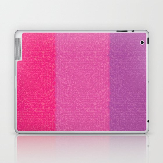 cute pink shades vertical strips Laptop & iPad Skin
