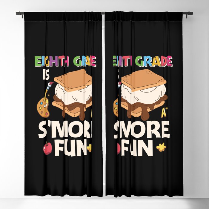 Eighth Grade Is S'more Fun Blackout Curtain