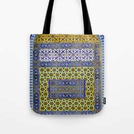 Ceramics of the Dome of the Rock Mosque Tote Bag