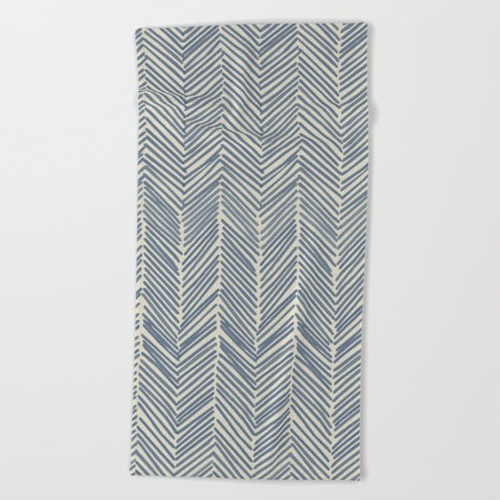 Freeform Arrows in navy Beach Towel
