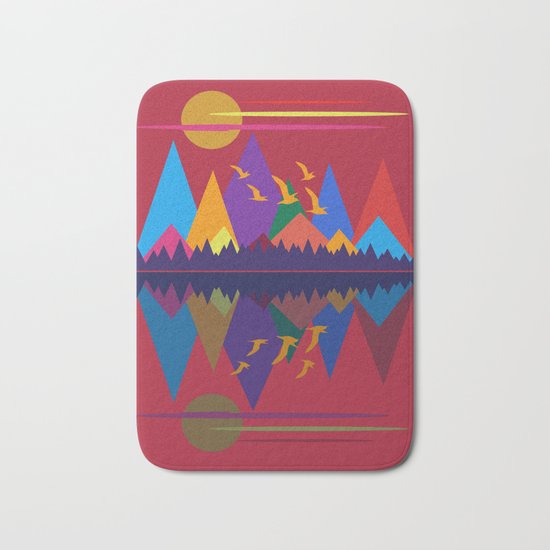 Mountain Scene #9 Bath Mat