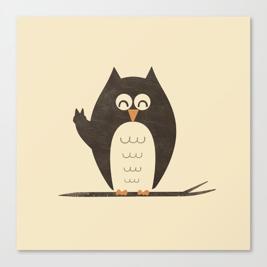 Peace Owlt Canvas Print