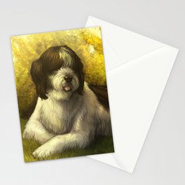 Jake: Sheepdog Portrait Stationery Card
