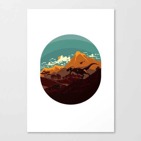Jurassic Escape Canvas Print