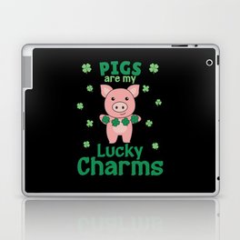 Pigs Are My Lucky Charms St Patrick's Day Laptop Skin