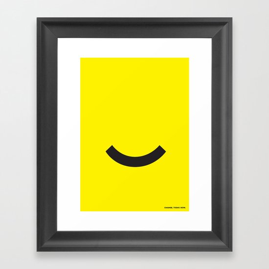 Smile Framed Art Print