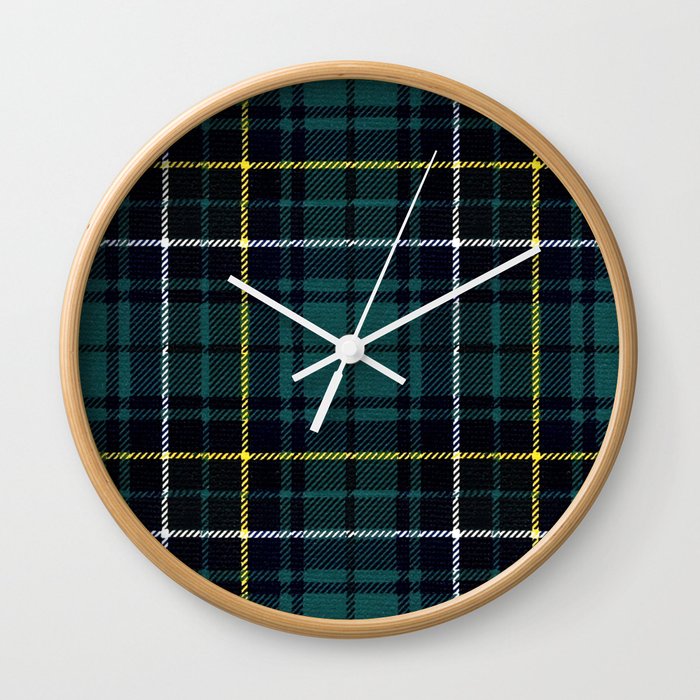 Antique Scottish Tartan #24 Wall Clock