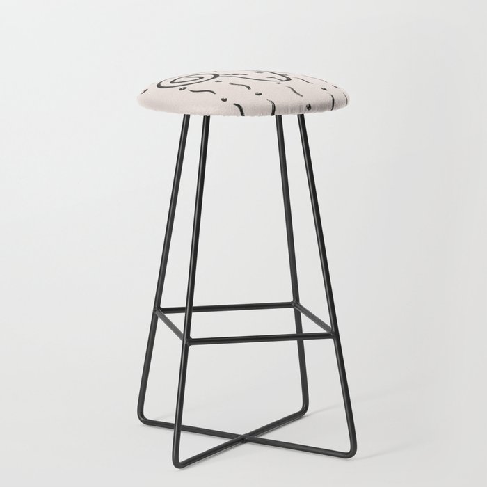 Aries zodiac drawing Bar Stool