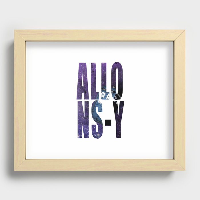 Doctor Who Allons-y Recessed Framed Print
