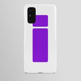 i (Violet & White Letter) Android Case