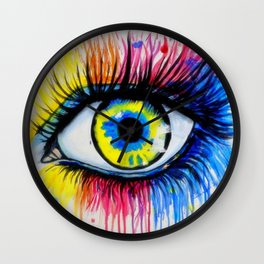 Eyes of Color Wall Clock