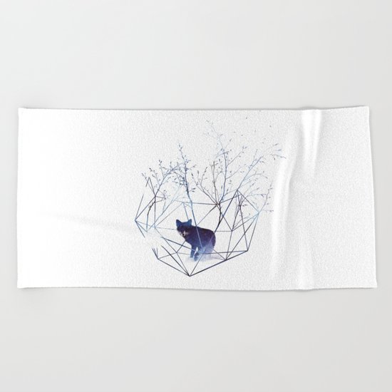 Organic prison Beach Towel